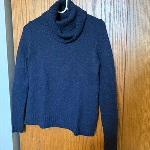J. Crew Midnight Blue Cowl Neck Sweater